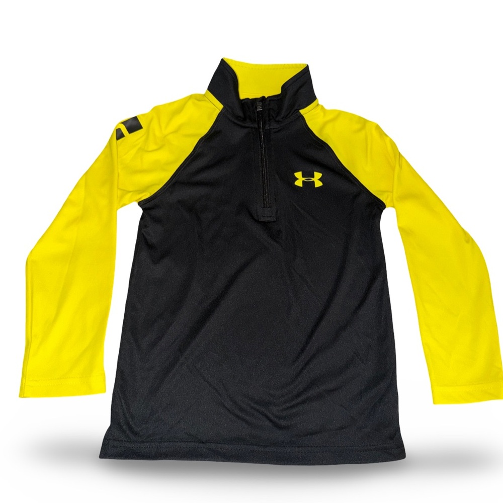 Under Armour Black Yellow Quarter Zip Pullover